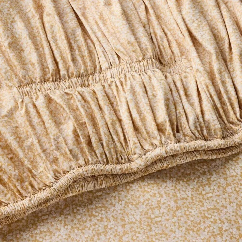 Full Scalloped Edge Ditsy Floral Sheet‎ Set Peach/Pink - Threshold Studio McGee